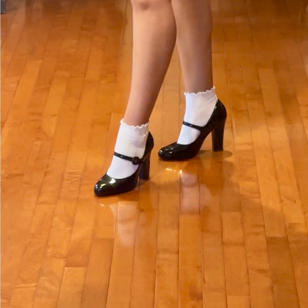 Cole Haan Black Mary Jane Heels - Picture 5 of 8